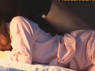 traviesa engaño japonés mientras duerme novia