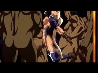 Cute hentai brutalnie groupfucked przez potwory getta anime