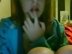 masturbating วัยรุ่นอาศัยอยู่บนเว็บ