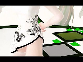 Ragazza carina che balla connected with abito cinese + spogliarsi gradualmente (HENTAI 3D)