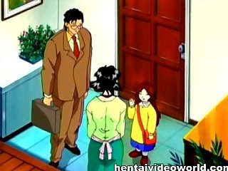 Hentai eşi iffetsiz bir grup erkek tarafından yakalanan