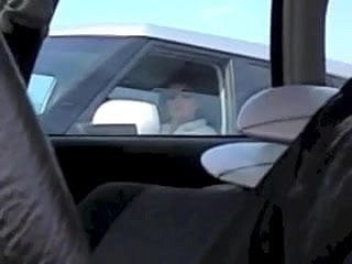 アメージング車のフラッシュ！女性は、私がイクまで私を見て