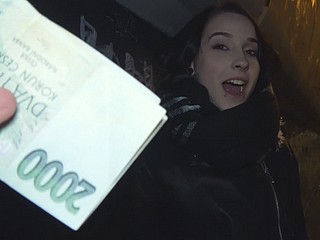 Czech College-Mädchen wurde prevalent einem Car gefickt