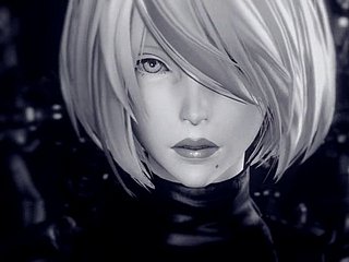 Nier Automaty Hot Cartoon Kurwa scena w